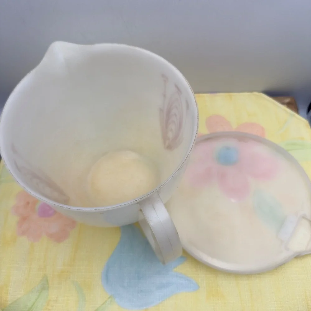 Vintage Tupperware 8 Cup Measuring Mix N Store Bowl Pour Spout Red Lettering Lid